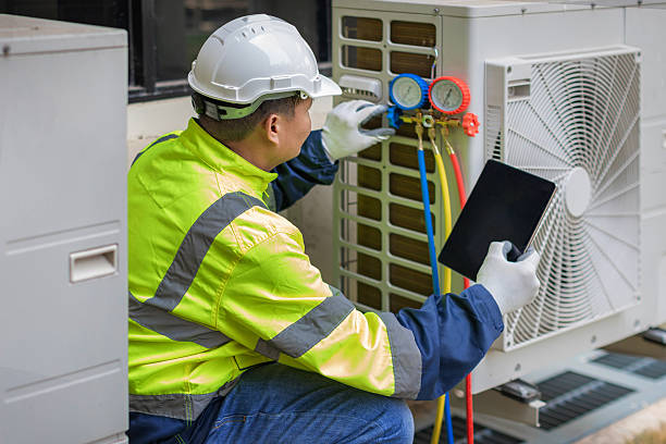 Professional Ac Installation technician working in Westwood, MA